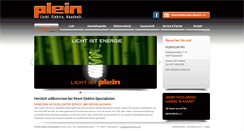 Desktop Screenshot of elektro-plein.de