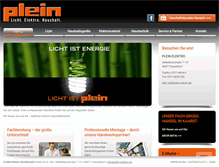 Tablet Screenshot of elektro-plein.de